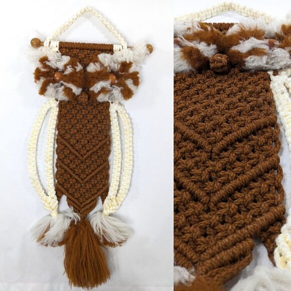 Vintage Macrame Owl - Picture 1 of 4